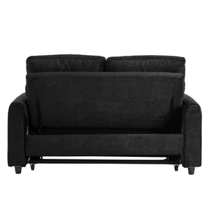 English Elm Swivel Barrel Accent Chair Chenille Tufted Round Club Seat for Living Room Lounge Black N719S002330B