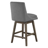 OSP Home Furnishings Allingham 26" Swivel Stool Charcoal / Grey