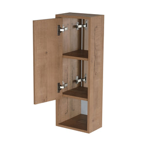 English Elm 10'' Wall Mounted Mirrored Bathroom Cabinet Plywood Build with Soft Close Hinge Storage W999P470298