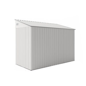 English Elm Campcraft Metal Storage Shed with Sloped Roof Ventilation and Weather Resistant Steel Panels White W1598P283838