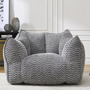 English Elm Sofa plush beanbag chair with superfiber cover and resilient foam filling for ultimate home comfort and relaxation Grey W1996P252268