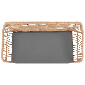 English Elm Antibes 4-Piece Outdoor Conversation Set In Tan & Gray - Stylish, Durable, Weather-Resistant Design B365P398249