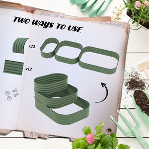 English Elm Outsunny 3-Tier Galvanized Steel Garden Bed Kit - Versatile Planter With Open Bottom For Healthy Growth W2225P174404-GIGA