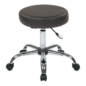 OSP Home Furnishings Pneumatic Saddle Stool Ergonomic Height Adjustable Seat for Drafting Lab Studio Work Dillon Graphite ST428V-R111