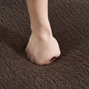 English Elm Compression Compression Sponge Sofa Curved Modular Sectional with 30D High-Density Chenille Sleeper for Cozy Apartment Living Room Comfort and Safe Rounded Design Brown W2231S00029