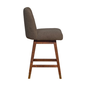 English Elm Amelia Boucle Upholstered Swivel Counterstools Set of 2 for Kitchen Island Bar B2736S00030
