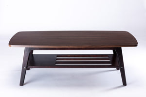 English Elm Bari Mid-century Solid Wood Accent Chair and Coffee Table Set for Small Spaces B2749S00336