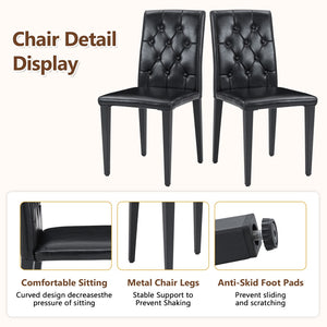 English Elm Table With Integrated Storage And 8 Ergonomic Black Pu Chairs For Modern Dining And Entertaining W1151S04270-GIGA