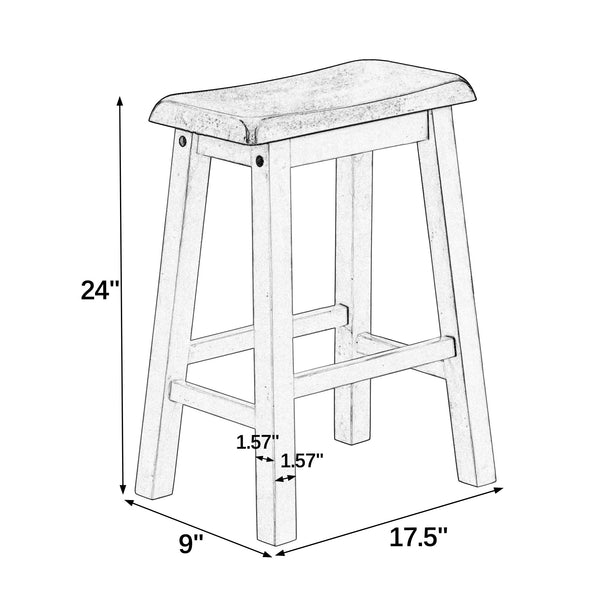 English Elm Bar Table and Stool Set Industrial Mdf Counter Height Dining for Game Room or Nook W487P331242