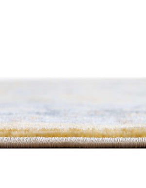 Unique Loom Baracoa Prado Machine Made Border Rug Yellow, Ivory/Gray 7' 10" x 10' 0"