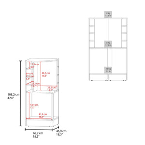 English Elm Wenge Corner Bar Cabinet With Bottle Rack & Sleek Open Shelves – Perfect For Small Spaces! B062P290257-GIGA
