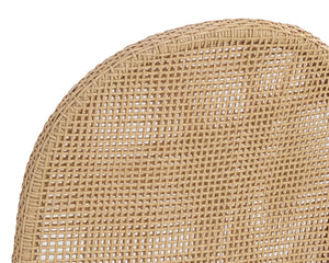 Sunpan Calandri Dining Chairs Set of 2 - Stylish Outdoor Seating with Moisture-Repellent Performance Fabric Natural / Louis Cream