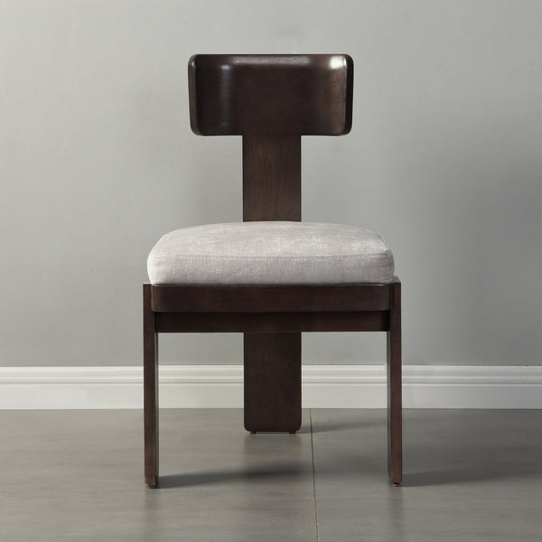 English Elm Christopher Knight Home® - Upholstered Modern Dining Chairs Set of 2 with Comfortable Fabric Seats, Solid Rubber Wood Legs, 330lb capacity and Timeless Design Gray N779P236964E