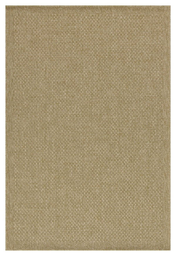 English Elm Earth Jute-Look Indoor/Outdoor Area Rug 5'3"X7'3" - Durable, Easy-Care, Stylish Flooring Solution B186P198821