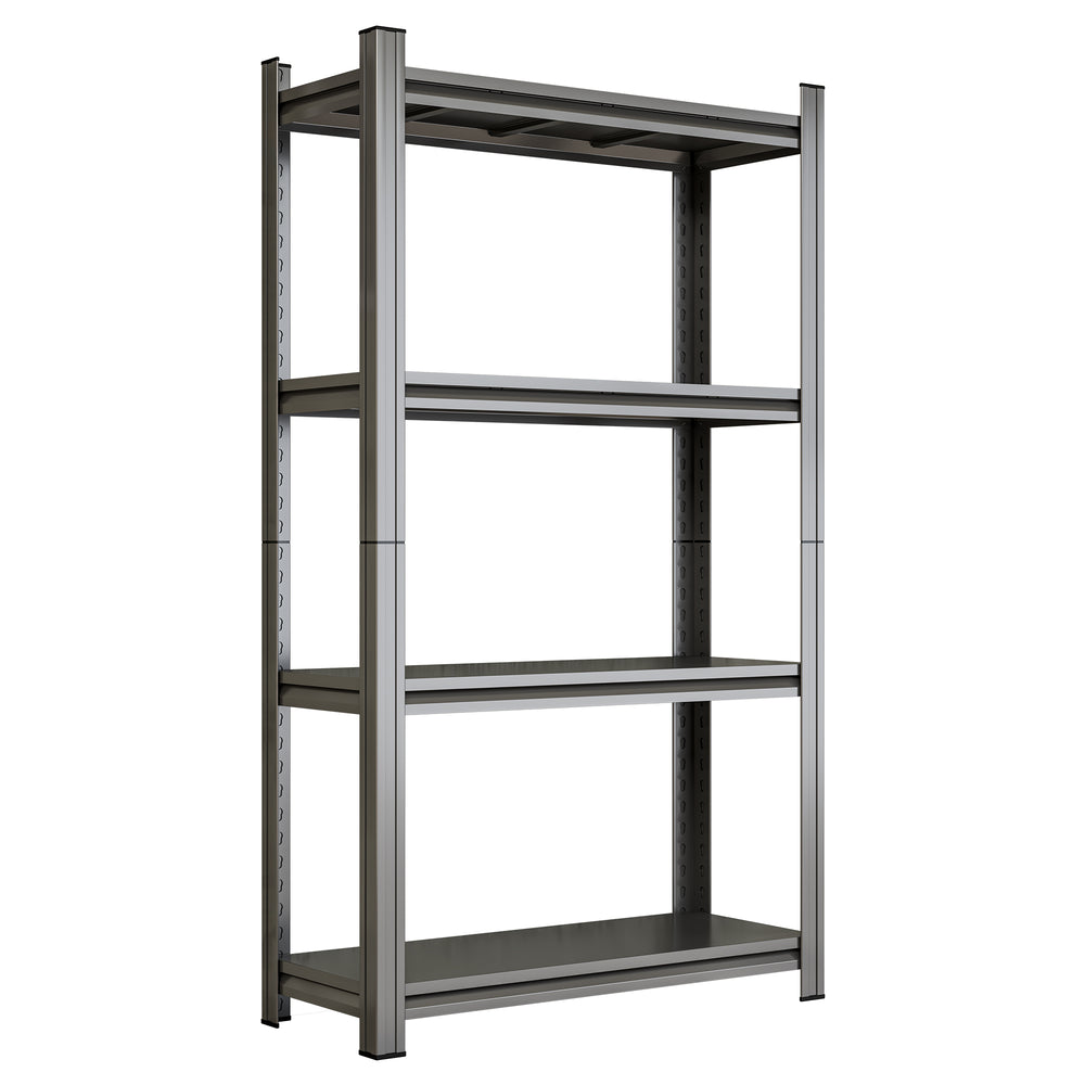 English Elm 4-tier Heavy Duty Steel Shelving Unit Adjustable Garage Organization Rack Matte Black W1831P401023