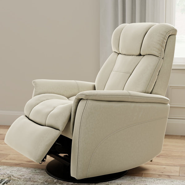 English Elm Global Home Swivel Glider Recliner - Faux Leather Comfort With Adjustable Headrest & Footrest B339P323110