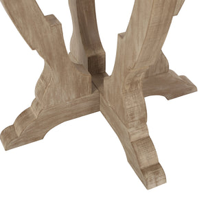 English Elm Christopher Knight Home® - End Table - French Country Charm With Hourglass Design, Distressed Wood Look For Any Living Space N771P239466K