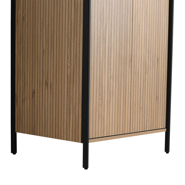 English Elm 24" Freestanding Bathroom Vanity Modern 24in Plywood Cabinet with Soft-Close Hinges, Adjustable Shelf, Scratch & Water-Resistant Finish, KD Packing Excludes Sink W999P251003