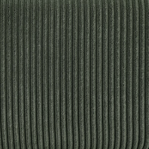 English Elm Large Corduroy Modular Sectional Sofa with Two Ottomans for Family Room Comfort Dark Green B2748S00042