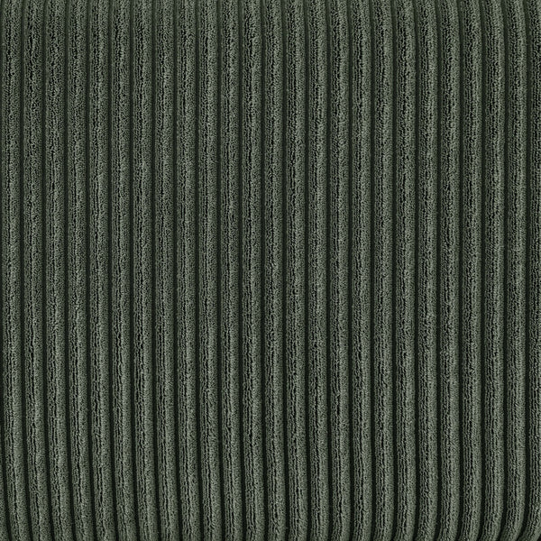 English Elm Large Corduroy Modular Sectional Sofa with Two Ottomans for Family Room Comfort Dark Green B2748S00042