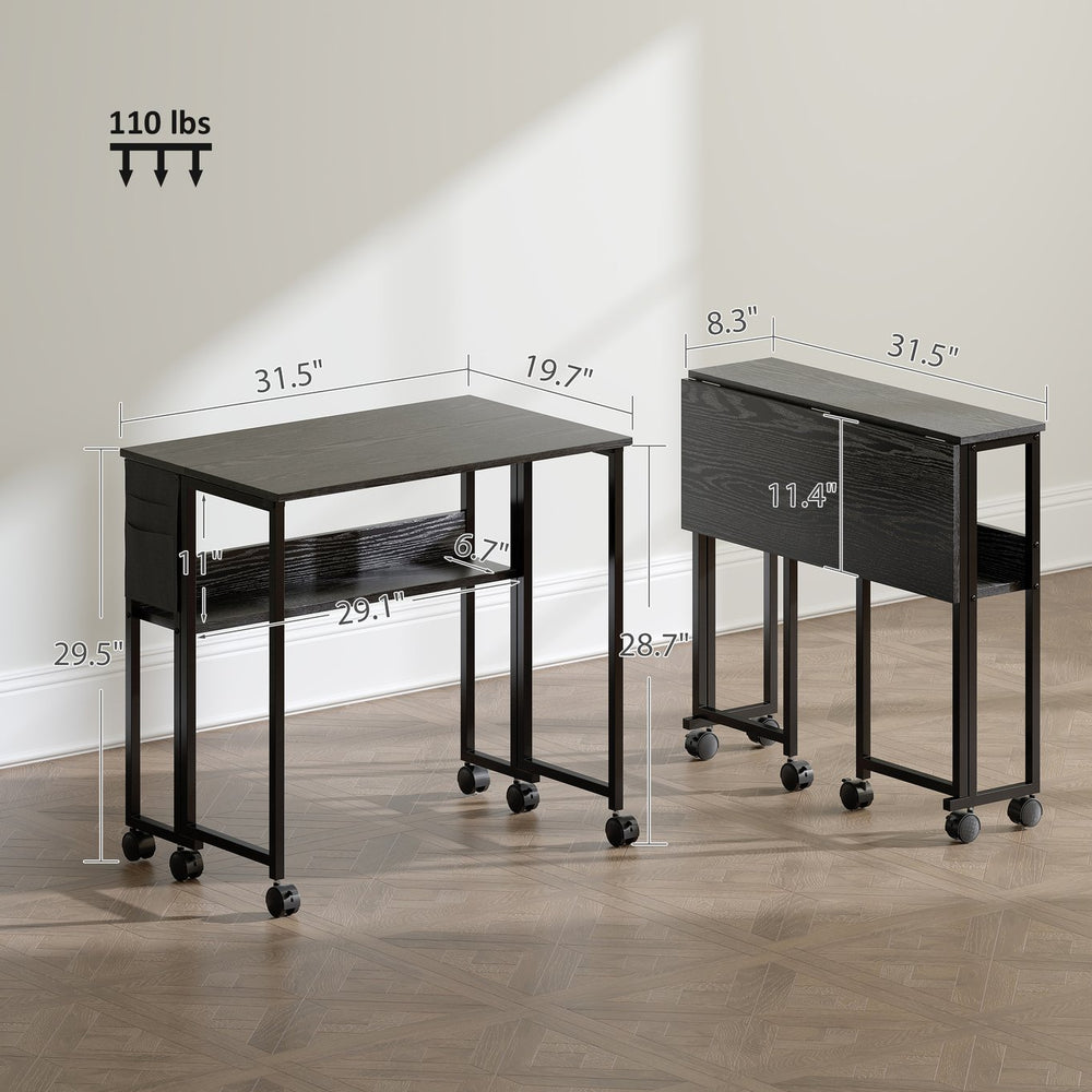 English Elm File Cabinet Two Drawer Locking Matte Black Home Office Organizer with Printer Stand Top T3971P411202