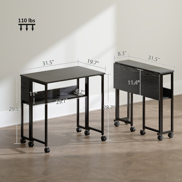 English Elm File Cabinet Two Drawer Locking Matte Black Home Office Organizer with Printer Stand Top T3971P411202