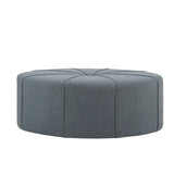 Madison Park Ferris Traditional Oval Ottoman MP101-0199 Blue