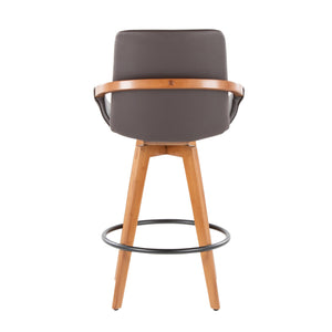 English Elm Dining/accent Chair Solid Wood Tapered Legs Cream Upholstery Mid-century Modern Seating B202P471197