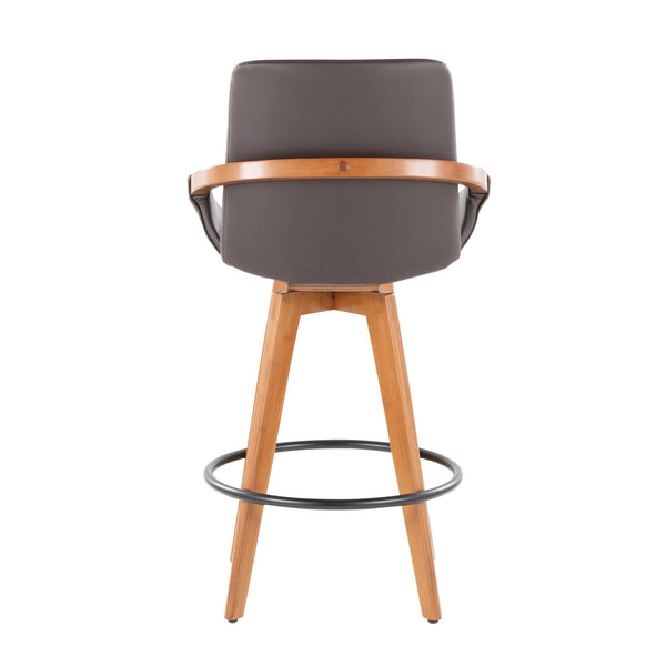 English Elm Dining/accent Chair Solid Wood Tapered Legs Cream Upholstery Mid-century Modern Seating B202P471197