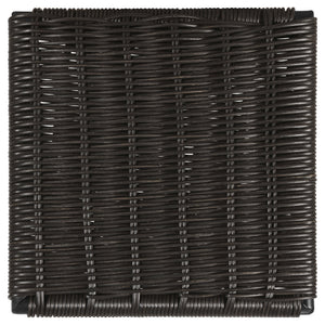 English Elm Mckinley Brown Faux Rattan Metal Counter Chair Set of 2 — Brown Textured Seat, Sturdy Metal Frame, Armless Modern Design B062P344944