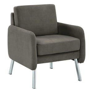 OSP Home Furnishings Lounge Seating with Chrome Base and High Density Foam for Modern Reception Areas Chair SL5601-SK2