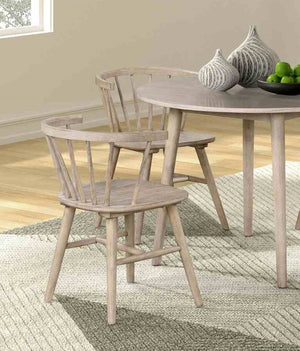 English Elm Mid-Century Upholstered Side Chair Pair with Rubberwood Frame, Curved Backrest and Cozy Seat Cushioning Natural,Oak 21 L x 25 W x 24 H B2741P406733