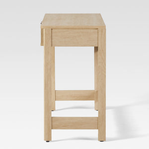 Holmes Modern Writing Desk with Reeded Drawer Coastal Oak WEHOL42OS1CO0 Walker Edison