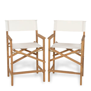 English Elm Christopher Knight Home® - Outdoor Rope Woven Acacia Dining Chair Set with Breathable Backrest and Durable Weather‑Resistant Wood Light Teak 44.25 L x 24.5 W x 10.5 H N776P247429L