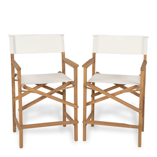 English Elm Christopher Knight Home® - Outdoor Rope Woven Acacia Dining Chair Set with Breathable Backrest and Durable Weather‑Resistant Wood Light Teak 44.25 L x 24.5 W x 10.5 H N776P247429L