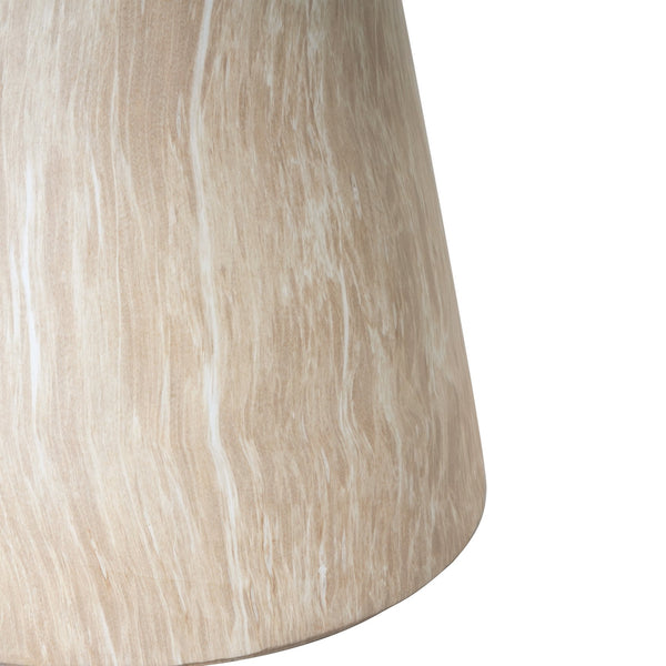 English Elm Christopher Knight Home® - Outdoor Elegant Travertine Side Table In Gold – Sculptural Pedestal Design For Indoor/Outdoor Use N773P283497G