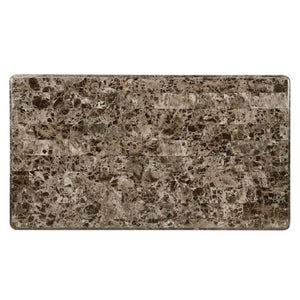 English Elm Formal Balthasar Marble Top Cocktail Table with Cherry Finish, Gold Accents & Cabriole Legs, 51" x29" x20" Brown Mix 55.25 L x 31.5 W x 8.5 H B011P290789