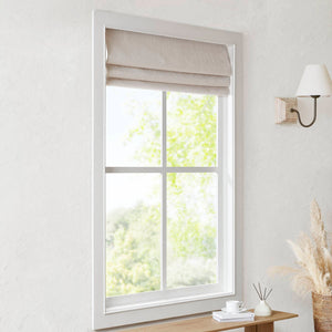 English Elm 1 Cordless Total Blackout Roman Shade 33x64 Inch Polyester Viscose Blend Easy Lift Installation Linen 5.96 L x 9.25 W x 8.07 H B035P319847