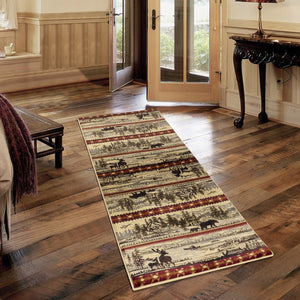 English Elm Nature'S Nest Lodge Area Rug 7'10" X 10'3" – Durable, Stain-Resistant, Perfect For High-Traffic Homes B186P180956