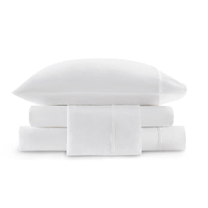 English Elm 4 Piece California King Sateen Sheet Set - Luxurious 100% Egyptian Cotton, Timeless White Elegance B035P381314