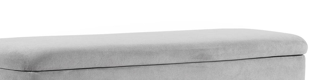 English Elm Bench Stylish Gray Upholstered Storage Bench For Living Room, Bedroom & Entryway - Modern Comfort T3903P372083