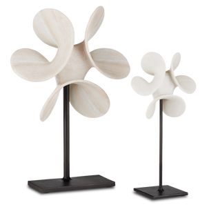 Helice Marble Ring - Stunning Handcrafted Sculpture with Dynamic Propeller Shape for Elegant Spaces