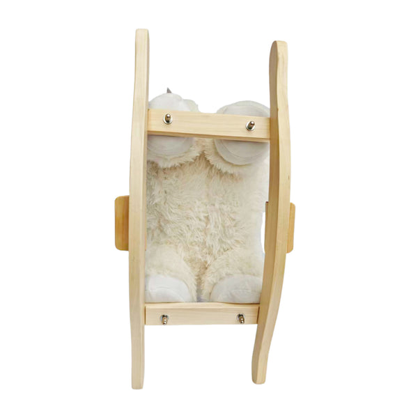English Elm Kids Alpaca Plush Rocking Toy with Lullaby Sounds Jingle Bells and Safety Belt W3723P374144