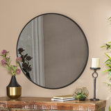 Christopher Knight Home® Kosciusko Contemporary Circular Wall Mirror, Black