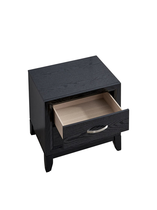 English Elm Glasgow Nightstand with Two Dovetail Drawers, Sleek Hardware and Deep Storage for Modern Bedrooms Black 24 L x 26 W x 19 H B078P349546