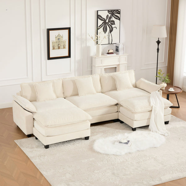 English Elm Wider Ergonomic Loveseat with Breathable Chenille Upholstery, Modular Design, Plush Double-Layer Cushioning W1143S00041 W1143S00041