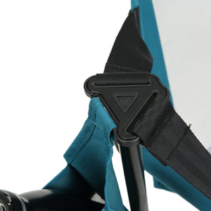 English Elm Steel Framed Hammock Style Folding Camping Chair Breathable Fabric Reclining Outdoor Seat Blue W640P147220