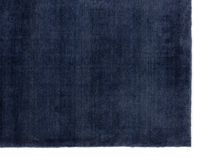 Sunpan Alaska Hand-Loomed Rug - Luxurious Wool-Blend Texture for Cozy Living, Lounge, and Bedroom Spaces Navy