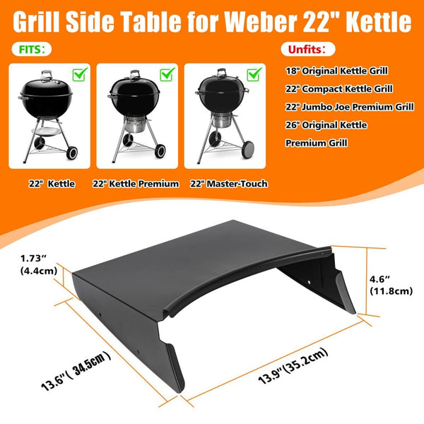 English Elm Outdoor Grill Station Caddy with Hooks Towel Holder Plate Storage for Cookouts W2181P481703