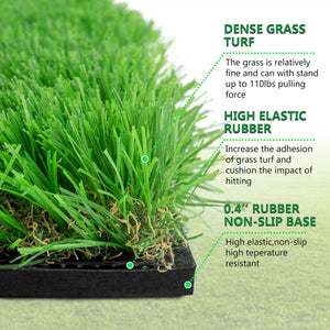 English Elm 12x5 Ft Putting Green Mat Pp Turf with Three Holes Flags for Indoor Outdoor Practice W1422P289867